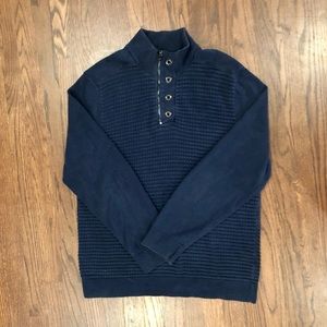 INC Men’s Sweater Navy Blue | Large